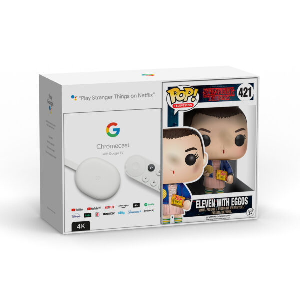 CHROMECAST GOOGLE TV 4K + FUNKO POP