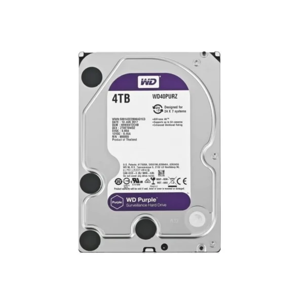 DISCO DURO 4TB WD PURPURA HDD 3.5 SATA 3