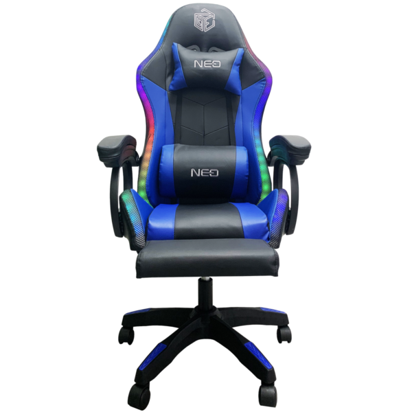 Silla Gamer ergonómica luces RGB con masajeador, uso de oficina