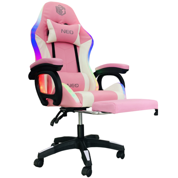 Silla Gamer ergonómica luces RGB con masajeador, uso de oficina - Image 2